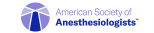 American Society of  Anesthesiologists Logo